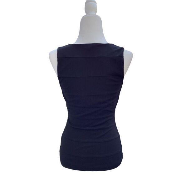 White House Black Market Black Sleeveless Top. - Picture 2 of 3